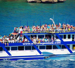 Blick zum Hafen von Antalya
