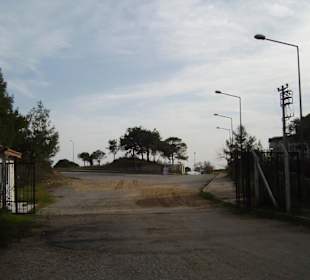 Einfahrt zum Beachpark, hinter Asteria Sorgun