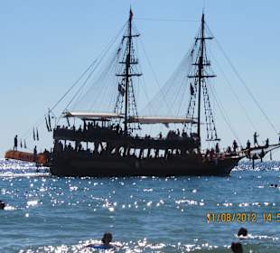 Piratenschiff Strand vom Avsallar