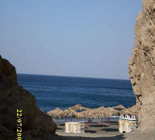 Blick auf das Meer von der Embros-Therme