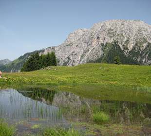 Der Reißkofel am Fuße liegt der Hotel Forellenhof Waldner