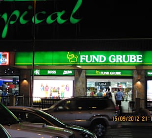 Blick auf das Einkaufscentrum