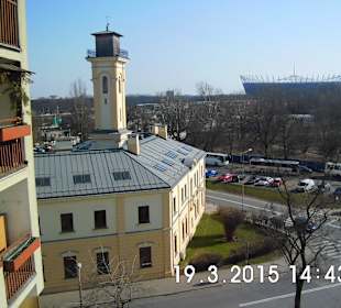 Narodowy widziany z Pragi.