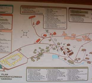 Plan sytuacyjny skansenu