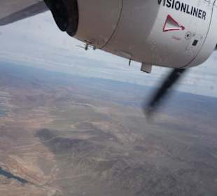 Vom Flieger mit Blick auf Lake Mead