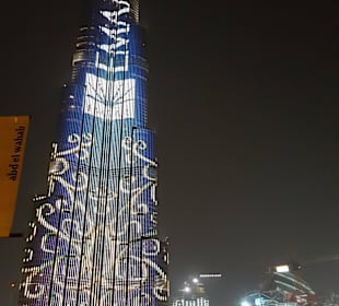 Burj Khalifa at night