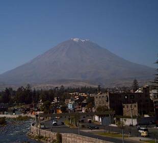 View to vulcano El Misti near Arequipa