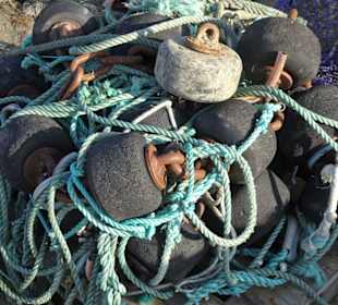 Fanggeschirr im Hafen Fedderwardersiel