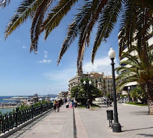 Schöne Stadt Tarragona / Stadtbalkon