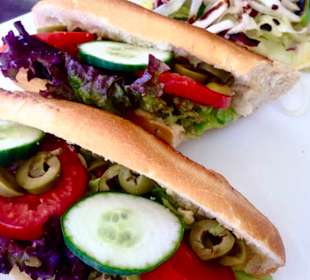CVeg Baguette im L´Accademia Café Valletta