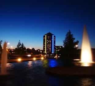 Garten und Parkanlage abens