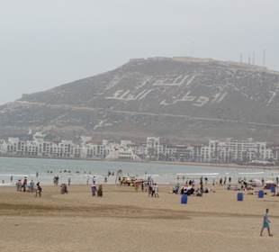 Am Strand von Agadir