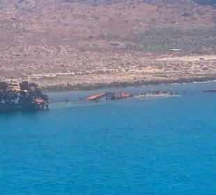 Schiffswrack vor Gramvousa