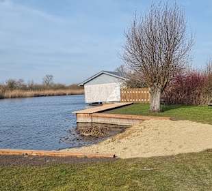 Neuer Sand für die Badestelle