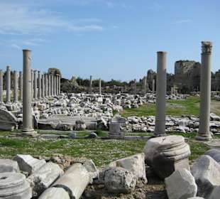 Historischer zentraler Marktplatz in Side