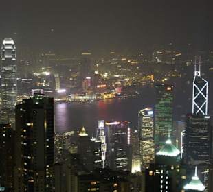 Blick vom Peak by night