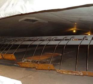 Das Salz wird abgezogen