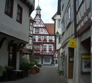 Blick auf das Rathaus in Bad Urach