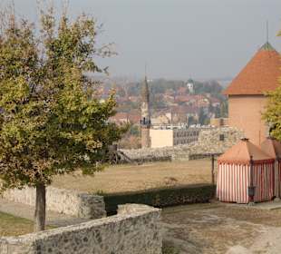 Blick von der Burg zu Minarett.