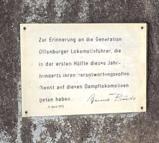 Denkmal Dampflokomotive Offenburg