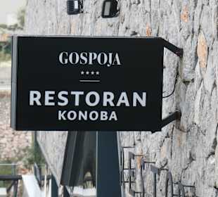 Weinverkostung und Imbiss im Restaurant Gospoja