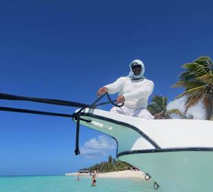 Spaßvogel und Kapitän "Helmut"