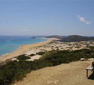 Blick auf "Golden Beach"