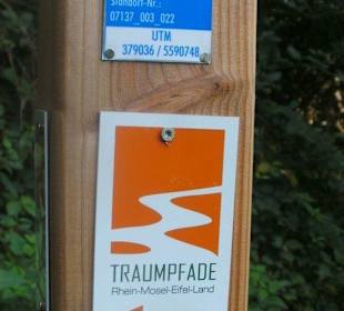 Sehr gute Wegbeschilderung
