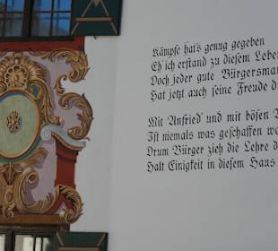 Blick zum Rathaus von Ruhpolding