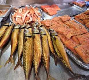 Räucherfisch im Fischmarkt