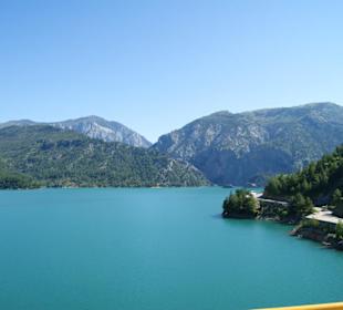 Blick auf den Stausee