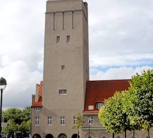 Außenansicht des Wasserturms
