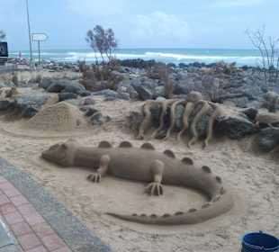 Sandkünstler am Faro