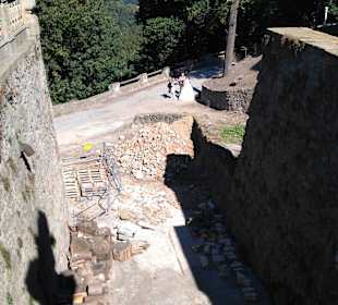 Hier geht es nach unten