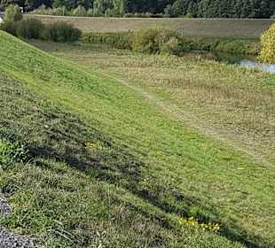 Blick zum Fluss Lippe