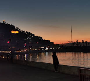 Sonnenuntergang Kuşadası Strandpromenade
