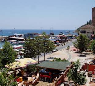 Blick vom Red Tower Biergarten