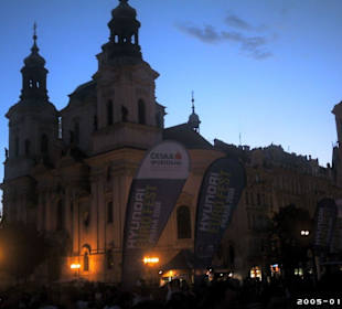 Nachtaufnahme Altstädter Markt zur Euro 2008