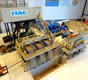 Modell einer Ölförderungsanlage