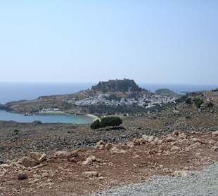 Schöner Blick auf Lindos