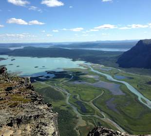 Aussicht auf das Rapadalen auf dem Skierfe 