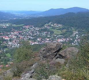 Aussicht vom Silberberg nach Bodenmais