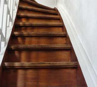 Aufstieg zur Orgel
