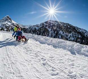 Rodeln vom Staller Sattel