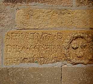 Hinweis auf altes jüdisches Viertel