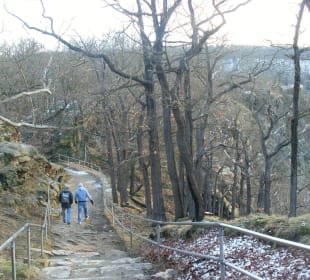 Weg zur Rosstrappe vom Hotel