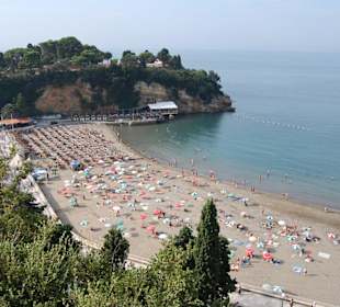 Stadtstrand von Ulcinj - Blick nach Süden