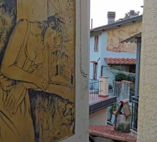 Kunstwerk auf Hauswand