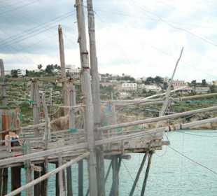 Trabucco beim Fischlokal