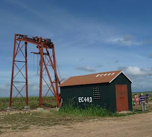 Zuckerrohrverladestation bei der Safari Tour